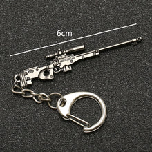Load image into Gallery viewer, PUBG Keychain Playerunknowns Battlegrounds Backpack Armor Helmet Pan 98k Flare Gun Keyring Key Chain Ring Army Jewelry Wholesale