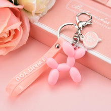 Load image into Gallery viewer, New Fashion Stereo Cute Balloon Dog Keychain Key ring Creative Cartoon Mobile Phone Bag Car Pendant Fun Keychain
