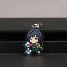 Load image into Gallery viewer, Demon Slayer:Kimetsu no Yaiba Two-sided Acrylic Keychain Cosplay Anime Pendant Keyring Key Chains