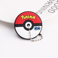 Load image into Gallery viewer, Cute Cartoon Keychain Silicone Stitch Protective Key Case Cover for Key Control Dust Cap Holder Gift Women Key Chain