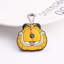 Load image into Gallery viewer, Cute Cartoon Keychain Silicone Stitch Protective Key Case Cover for Key Control Dust Cap Holder Gift Women Key Chain