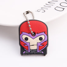 Load image into Gallery viewer, Cute Cartoon Keychain Silicone Stitch Protective Key Case Cover for Key Control Dust Cap Holder Gift Women Key Chain