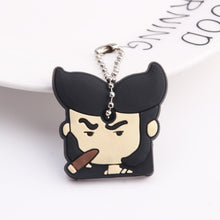 Load image into Gallery viewer, Cute Cartoon Keychain Silicone Stitch Protective Key Case Cover for Key Control Dust Cap Holder Gift Women Key Chain
