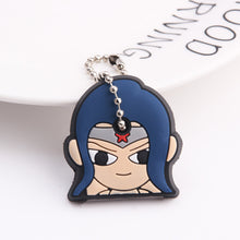 Load image into Gallery viewer, Cute Cartoon Keychain Silicone Stitch Protective Key Case Cover for Key Control Dust Cap Holder Gift Women Key Chain