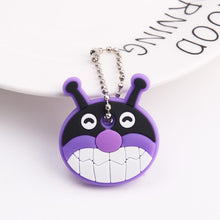 Load image into Gallery viewer, Cute Cartoon Keychain Silicone Stitch Protective Key Case Cover for Key Control Dust Cap Holder Gift Women Key Chain