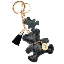 Load image into Gallery viewer, New Fashion Keychain Cute Style Bear Faux Leather Tassel Simple Decor Bag Pendant Car Key Hanging Accessories Gift Drop Shipping