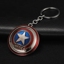 Load image into Gallery viewer, 2019 Marvel The Avengers Keychain Thor's Hammer Thanos Gauntlet Captain America Shield Hulk Batman Mask Key Ring Wholesale