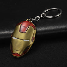 Load image into Gallery viewer, 2019 Marvel The Avengers Keychain Thor's Hammer Thanos Gauntlet Captain America Shield Hulk Batman Mask Key Ring Wholesale