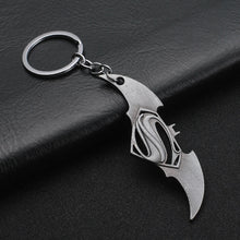 Load image into Gallery viewer, 2019 Marvel The Avengers Keychain Thor's Hammer Thanos Gauntlet Captain America Shield Hulk Batman Mask Key Ring Wholesale