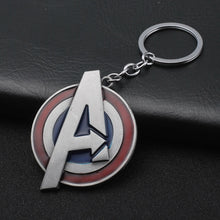 Load image into Gallery viewer, 2019 Marvel The Avengers Keychain Thor's Hammer Thanos Gauntlet Captain America Shield Hulk Batman Mask Key Ring Wholesale