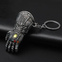 Load image into Gallery viewer, 2019 Marvel The Avengers Keychain Thor's Hammer Thanos Gauntlet Captain America Shield Hulk Batman Mask Key Ring Wholesale