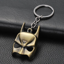 Load image into Gallery viewer, 2019 Marvel The Avengers Keychain Thor's Hammer Thanos Gauntlet Captain America Shield Hulk Batman Mask Key Ring Wholesale