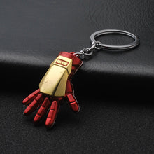 Load image into Gallery viewer, 2019 Marvel The Avengers Keychain Thor's Hammer Thanos Gauntlet Captain America Shield Hulk Batman Mask Key Ring Wholesale
