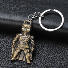 Load image into Gallery viewer, 2019 Marvel The Avengers Keychain Thor's Hammer Thanos Gauntlet Captain America Shield Hulk Batman Mask Key Ring Wholesale