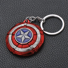 Load image into Gallery viewer, 2019 Marvel The Avengers Keychain Thor's Hammer Thanos Gauntlet Captain America Shield Hulk Batman Mask Key Ring Wholesale