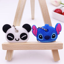 Load image into Gallery viewer, 2Pcs/set Cute Cartoon Protective Silicone Keychain For Women/Man Key Cover Key Caps Key Ring Key Holder Kids Gift Key chains