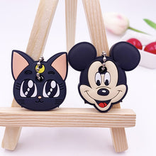 Load image into Gallery viewer, 2Pcs/set Cute Cartoon Protective Silicone Keychain For Women/Man Key Cover Key Caps Key Ring Key Holder Kids Gift Key chains