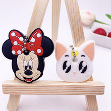 Load image into Gallery viewer, 2Pcs/set Cute Cartoon Protective Silicone Keychain For Women/Man Key Cover Key Caps Key Ring Key Holder Kids Gift Key chains