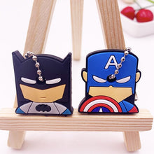 Load image into Gallery viewer, 2Pcs/set Cute Cartoon Protective Silicone Keychain For Women/Man Key Cover Key Caps Key Ring Key Holder Kids Gift Key chains