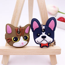 Load image into Gallery viewer, 2Pcs/set Cute Cartoon Protective Silicone Keychain For Women/Man Key Cover Key Caps Key Ring Key Holder Kids Gift Key chains