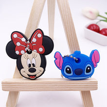 Load image into Gallery viewer, 2Pcs/set Cute Cartoon Protective Silicone Keychain For Women/Man Key Cover Key Caps Key Ring Key Holder Kids Gift Key chains