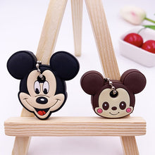 Load image into Gallery viewer, 2Pcs/set Cute Cartoon Protective Silicone Keychain For Women/Man Key Cover Key Caps Key Ring Key Holder Kids Gift Key chains