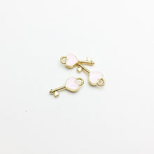 Load image into Gallery viewer, 30pcs/lot New Heart Shape Key Enamel Pendant Carousel Charms for DIY Bracelet Necklace
