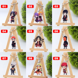 Cute Cartoon Keychain Naruto/My Hero Academia Key Chain Ring Anime Dragonball Keyring Hot Sales