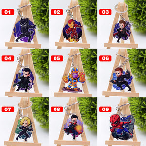 Cute Cartoon Keychain Naruto/My Hero Academia Key Chain Ring Anime Dragonball Keyring Hot Sales