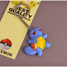 Load image into Gallery viewer, 3D Anime Pokemon Go Key Ring Pikachu Keychain Pocket Monsters Key Holder Pendant Mini Charmander Squirtle Eevee Vulpix Figures
