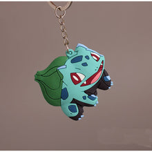 Load image into Gallery viewer, 3D Anime Pokemon Go Key Ring Pikachu Keychain Pocket Monsters Key Holder Pendant Mini Charmander Squirtle Eevee Vulpix Figures
