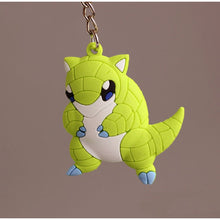 Load image into Gallery viewer, 3D Anime Pokemon Go Key Ring Pikachu Keychain Pocket Monsters Key Holder Pendant Mini Charmander Squirtle Eevee Vulpix Figures
