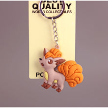 Load image into Gallery viewer, 3D Anime Pokemon Go Key Ring Pikachu Keychain Pocket Monsters Key Holder Pendant Mini Charmander Squirtle Eevee Vulpix Figures
