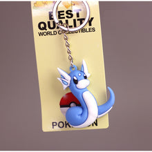 Load image into Gallery viewer, 3D Anime Pokemon Go Key Ring Pikachu Keychain Pocket Monsters Key Holder Pendant Mini Charmander Squirtle Eevee Vulpix Figures
