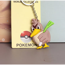 Load image into Gallery viewer, 3D Anime Pokemon Go Key Ring Pikachu Keychain Pocket Monsters Key Holder Pendant Mini Charmander Squirtle Eevee Vulpix Figures
