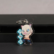 Load image into Gallery viewer, Demon Slayer:Kimetsu no Yaiba Two-sided Acrylic Keychain Cosplay Anime Pendant Keyring Key Chains
