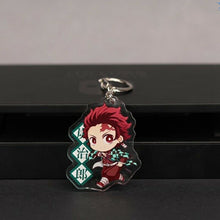 Load image into Gallery viewer, Demon Slayer:Kimetsu no Yaiba Two-sided Acrylic Keychain Cosplay Anime Pendant Keyring Key Chains
