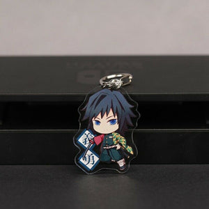 Demon Slayer:Kimetsu no Yaiba Two-sided Acrylic Keychain Cosplay Anime Pendant Keyring Key Chains