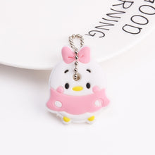 Load image into Gallery viewer, Cute Cartoon Keychain Silicone Stitch Protective Key Case Cover for Key Control Dust Cap Holder Gift Women Key Chain
