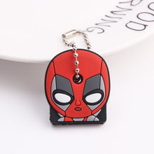 Load image into Gallery viewer, Cute Cartoon Keychain Silicone Stitch Protective Key Case Cover for Key Control Dust Cap Holder Gift Women Key Chain
