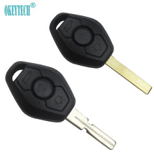 Load image into Gallery viewer, OkeyTech 3 BUTTON UNCUT car KEY REMOTE SHELL CASE Fit FOR BMW 1 3 5 6 7 Series SERIES Z3 Z4 X3 X5 M5 325i E38 E39 E46 Auto Key
