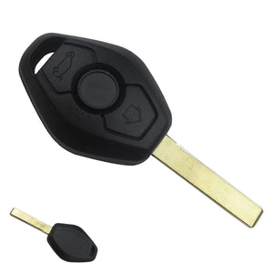 OkeyTech 3 BUTTON UNCUT car KEY REMOTE SHELL CASE Fit FOR BMW 1 3 5 6 7 Series SERIES Z3 Z4 X3 X5 M5 325i E38 E39 E46 Auto Key