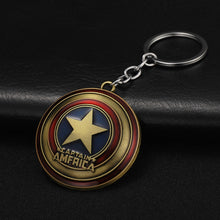Load image into Gallery viewer, 2019 Marvel The Avengers Keychain Thor&#39;s Hammer Thanos Gauntlet Captain America Shield Hulk Batman Mask Key Ring Wholesale
