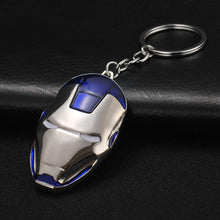 Load image into Gallery viewer, 2019 Marvel The Avengers Keychain Thor&#39;s Hammer Thanos Gauntlet Captain America Shield Hulk Batman Mask Key Ring Wholesale

