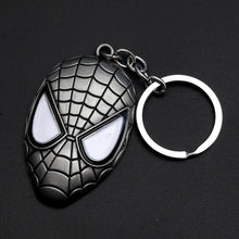 Load image into Gallery viewer, 2019 Marvel The Avengers Keychain Thor&#39;s Hammer Thanos Gauntlet Captain America Shield Hulk Batman Mask Key Ring Wholesale
