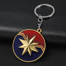 Load image into Gallery viewer, 2019 Marvel The Avengers Keychain Thor&#39;s Hammer Thanos Gauntlet Captain America Shield Hulk Batman Mask Key Ring Wholesale
