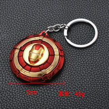 Load image into Gallery viewer, 2019 Marvel The Avengers Keychain Thor&#39;s Hammer Thanos Gauntlet Captain America Shield Hulk Batman Mask Key Ring Wholesale
