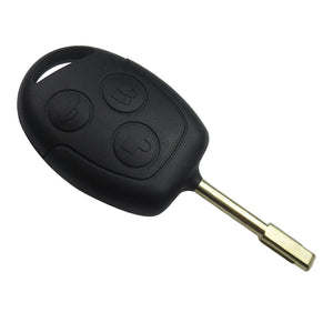 Okeytech 3 Buttons Replacement Car Key Shell Case Cover For Ford Mondeo Focus 2 3 Festiva Fiesta Transit Remote Key Blade