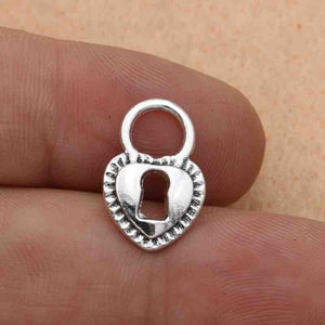 Mix Antique Silver Plated Key Lock Love Charm Pendants for Bracelet Necklace Accessories Diy Jewelry Making Handmade 10pcs